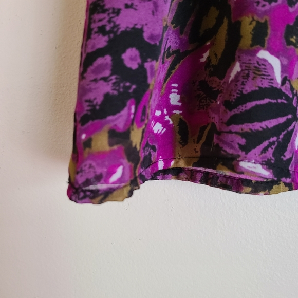 Forever 21 Purple Floral Blouse - Picture 6 of 13